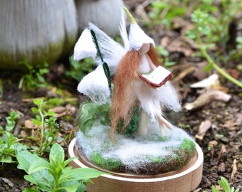 PDF FILES  Needle Felting Pattern - Book Reader Fairy - Instant Download  - The Wishing Shed craft