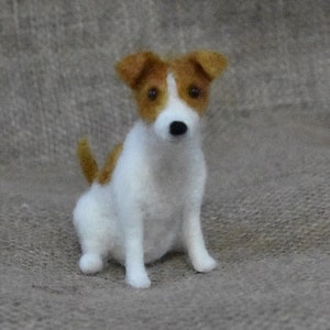 PDF PATTERN FILES ‘Muffin’ Realistic Jack Russell Needle Felt dog no sew  - The Wishing Shed - animal