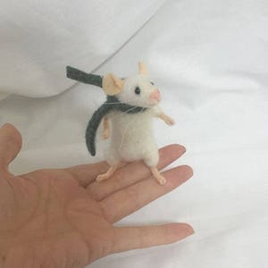 PDF PATTERN FILES Poseable Little White Mouse - Needle Felt Animal ...