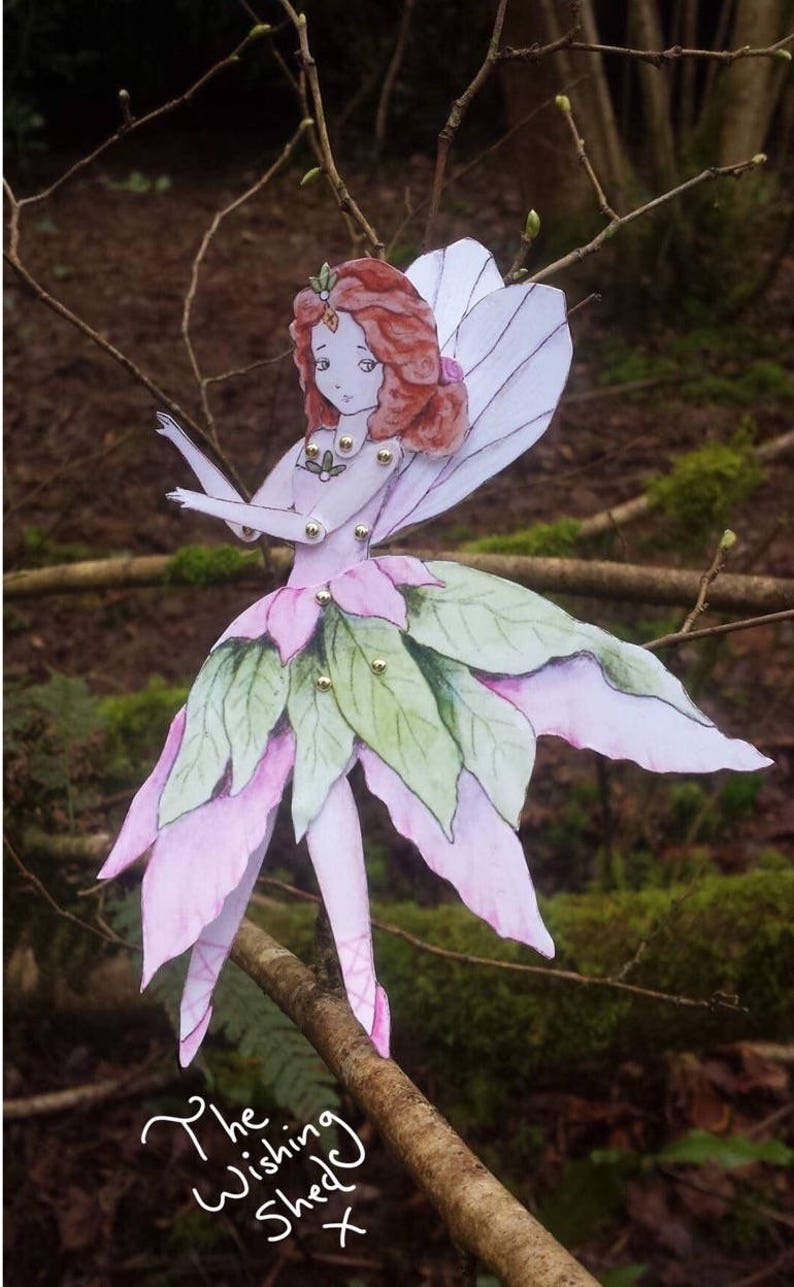 Articulated Paper Fairy Dolls PDF Files 'alice and Etsy Canada