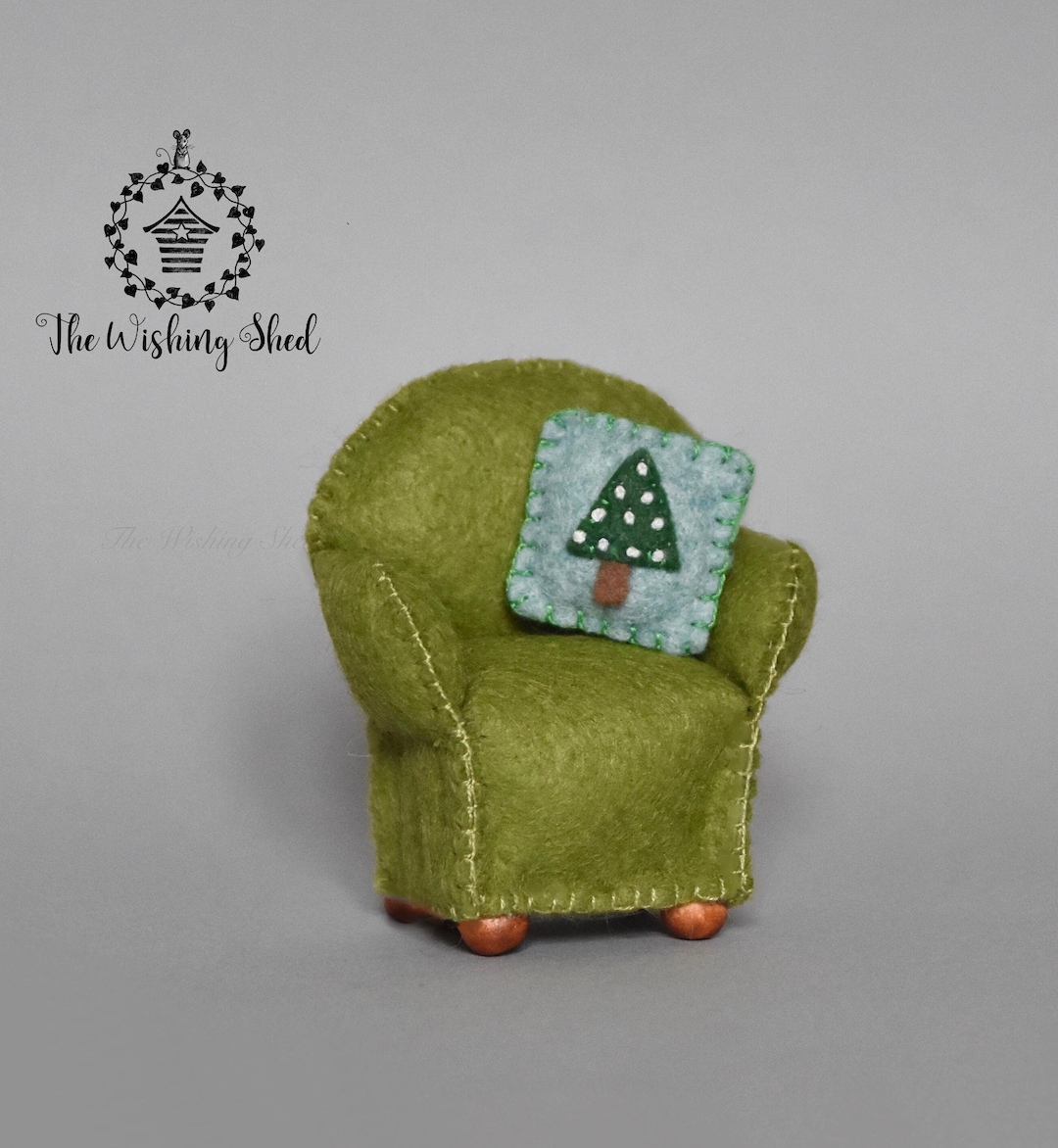 PDF PATTERN FILES Miniature Cosy Chair Armchair - Felt Sewing Pattern ...