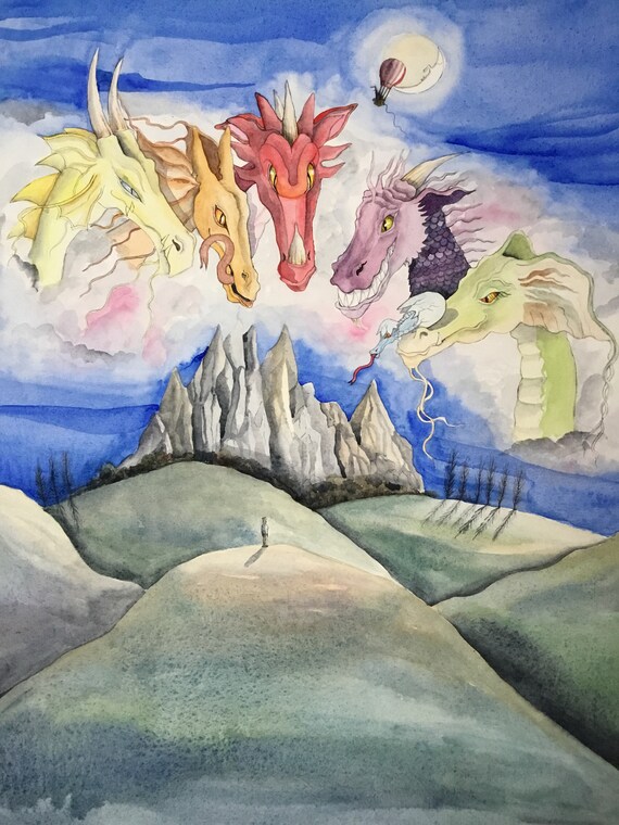 The Company Of Dragons Story Book Children's Dragon | Etsy