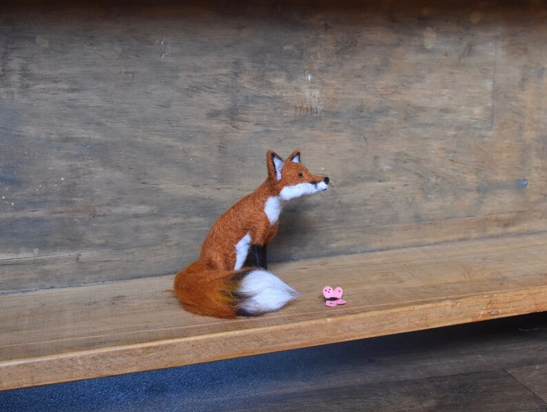 The Wishing Shed craft intermediate PDF FILES needle felt PATTERN Butterfly Fox Instant Download