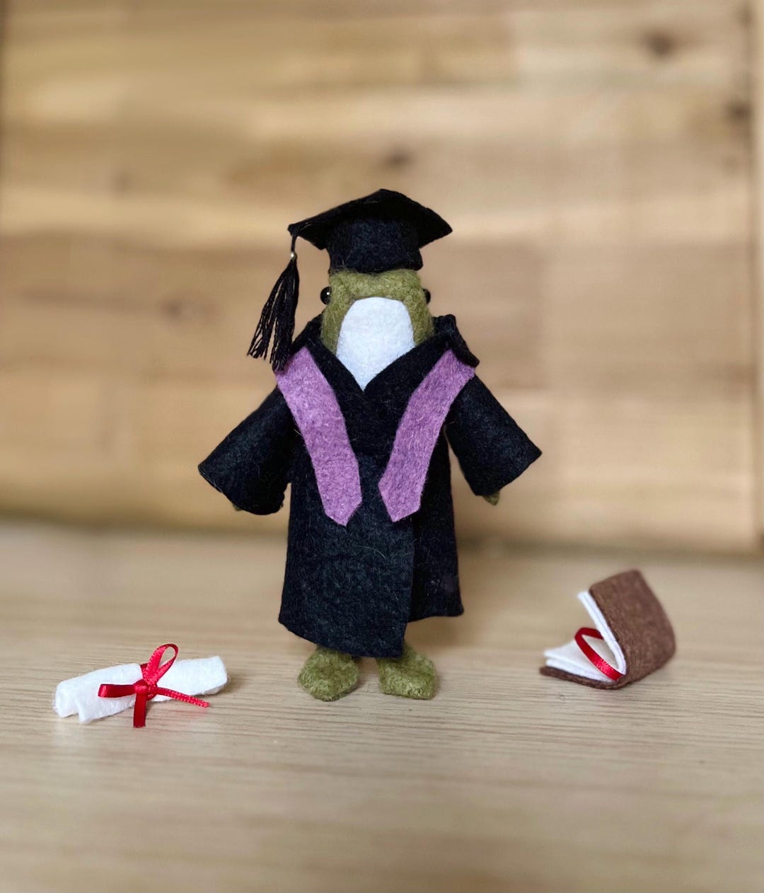 Miniature Graduate / Outfit / Teacher Costume - Sewing Pattern - Felt ...