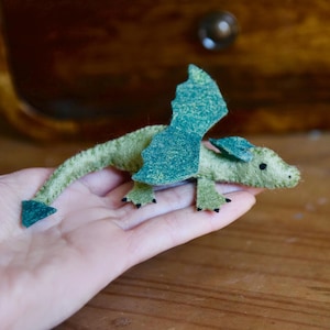 PDF FILES PATTERN - Pocket Dragon - Felt Pet Ornament - Sewing Pattern - Instant Download - The Wishing Shed
