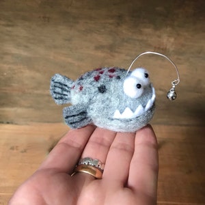 PDF FILES Needle Felt Pattern - Angler Fish  - Instant Download - The Wishing Shed craft