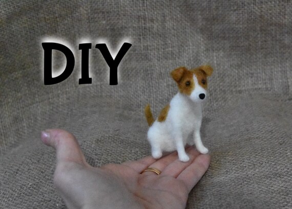 Pdf Pattern Files Muffin Realistic Jack Russell Needle Felt Etsy