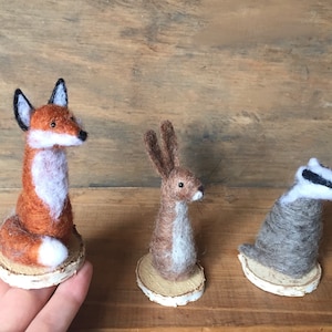 PDF FILES Woodland Animals  - Needle Felt Pattern - Instant Download - beginner/intermediate - The Wishing Shed craft