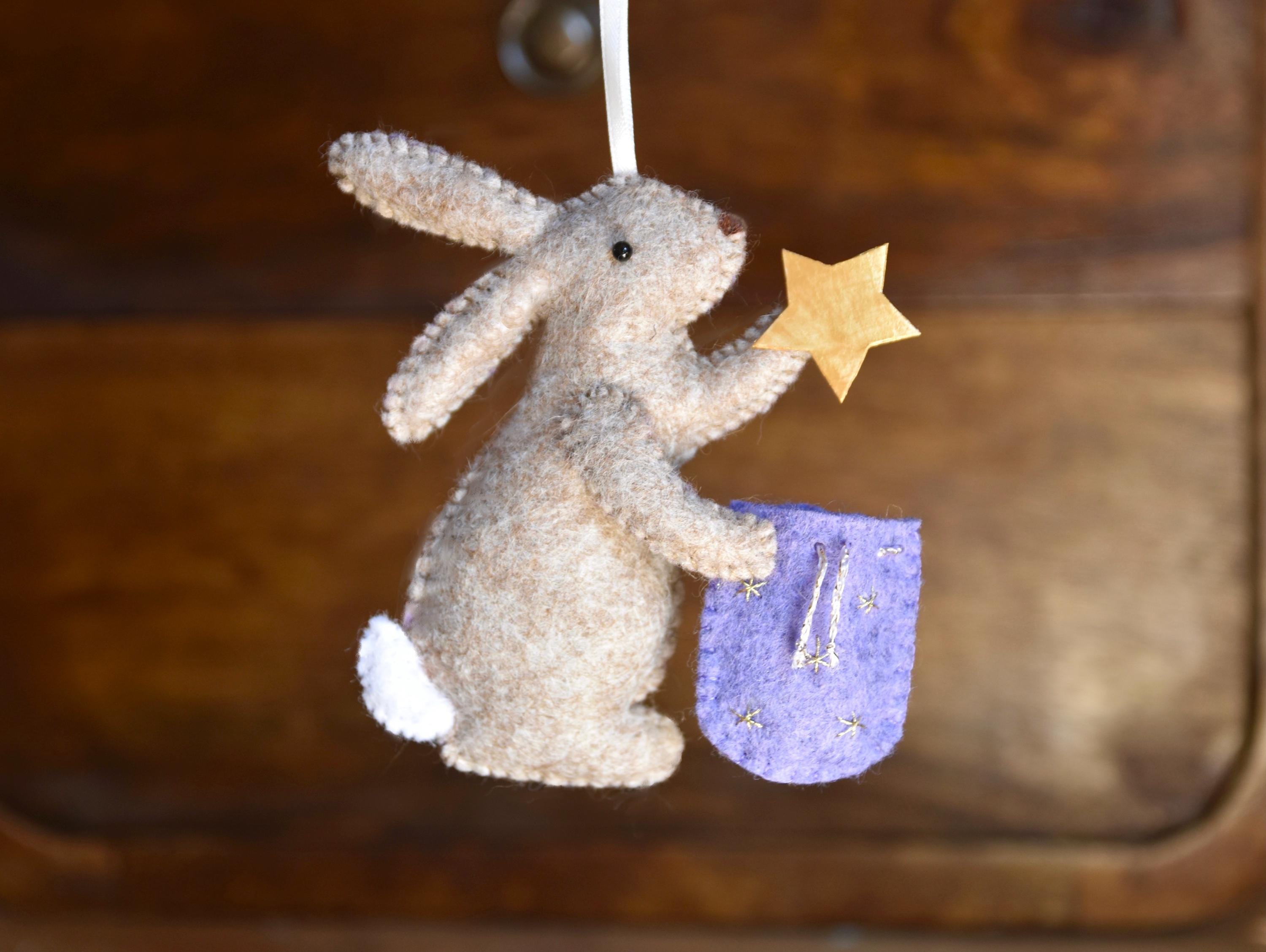 フェルトのウサギのオーナメント - Etsy 日本
