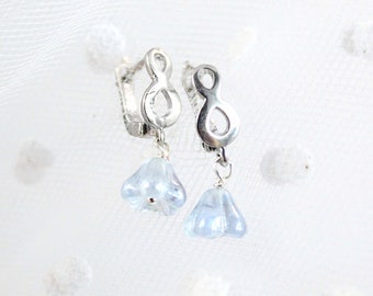Light Blue Jewelry Lever Back Infinity Drop Earrings Push Present for Her Small Funky Earrings Dangle Bridesmaid Gift Art Novelty Jewelry 12
