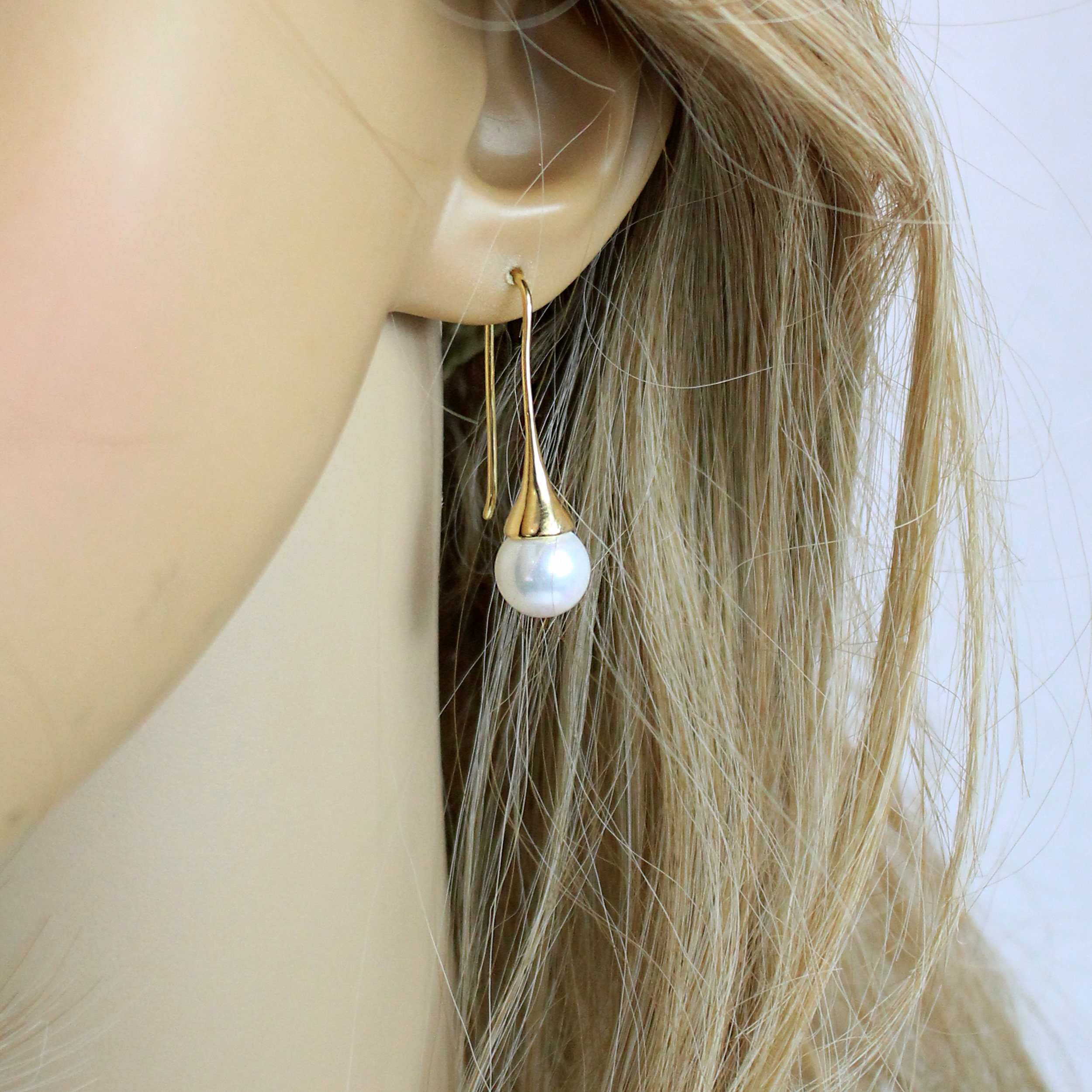 Orecchini di Perle di Conchiglia, Eleganti Orecchino Donna