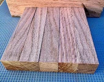 Ebauches de tournage en chêne rouge de l'est du Texas (paquet de 5) pièces de bois de 2,5 cm x 2,5 cm (6 po.)