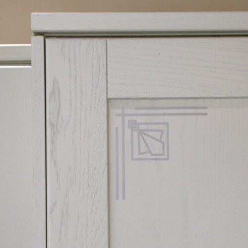 Large Pair 2 of Art Deco Style Corner Wall Decals Decoration Etsy UK