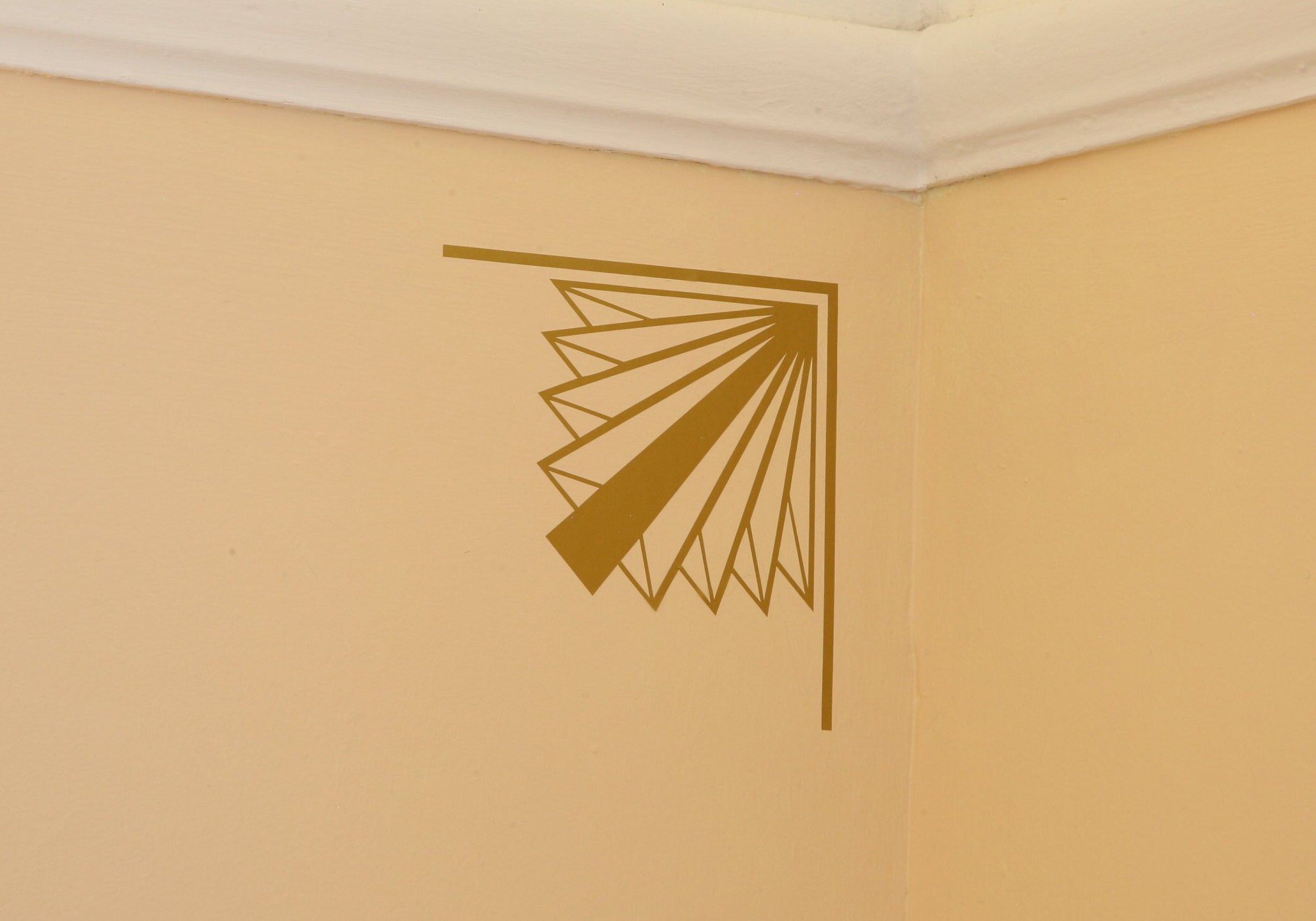Pair 2 of Art Deco Fan Style Corner Wall Decals Decoration Etsy UK