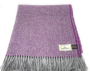 100% Wool Blanket/Throw/Rug Muted Heather Plain Design