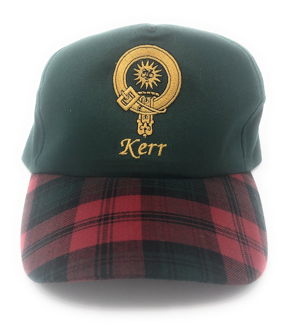 tartan golf cap