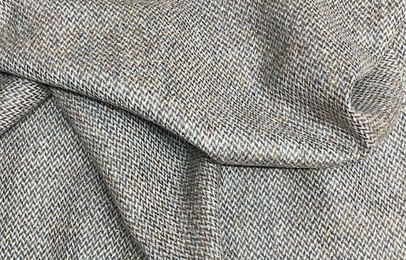 Abraham Moon Tweed Fabric 100 Pure Wool Brown Micro Herringbone REF M112 Etsy
