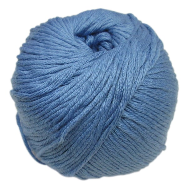 100% coton | Fils à tricoter double DK | 50g Balle | Couleur Saxe Bleu