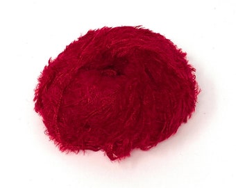 Eyelash Yarn - Scarlet - Sport/Light DK Weight