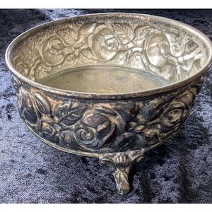 Vintage JHS Danish Silverplate Wine Coaster