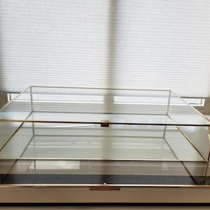 Safety Glass Display Case with front door- Custom Shop Display - Jewelry Display - Counter Cabinet