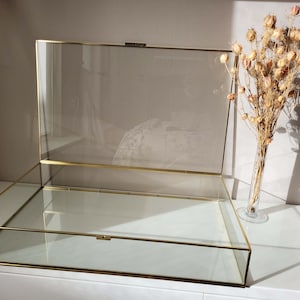 Große Glasvitrine 60*38*10 / 60*34*10 – Glasvitrine – Schmuckdisplay - Thekenvitrine