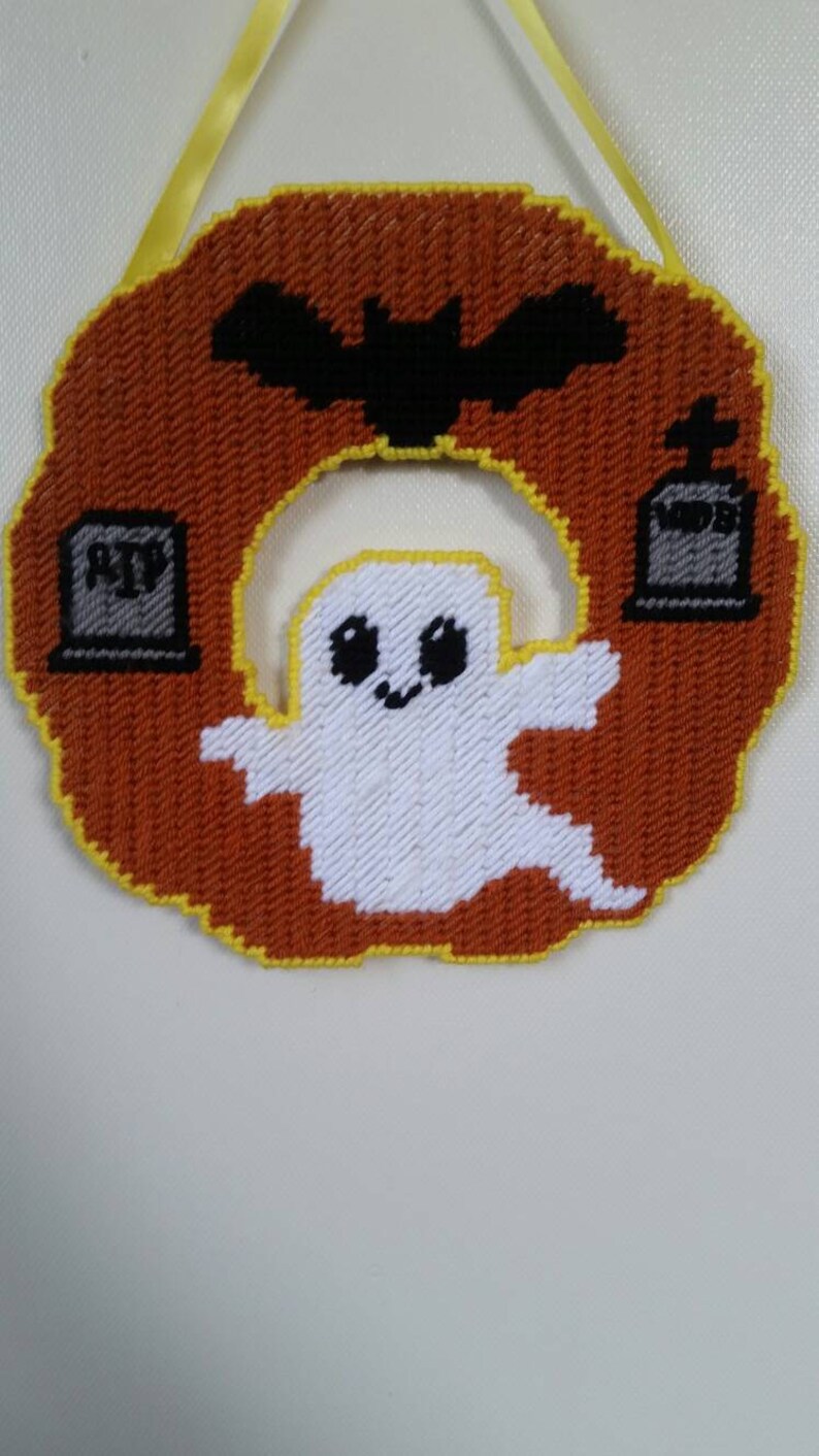 lightweight wreath Halloween decor Halloween wreath Ghost graveyard indoor wreath