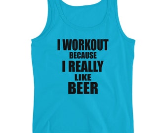 I Run Because I Really Like Wine Womens Workout tank Funny | Etsy