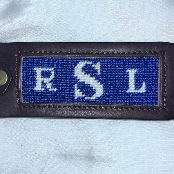 Monogram Needlepoint Etsy