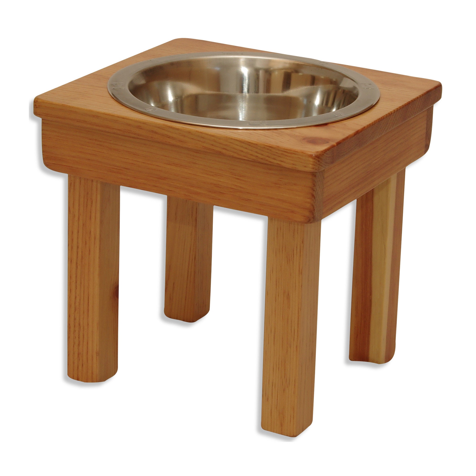 Raised Dog Bowl 12 tall Medium. Single Bowl Elevated Pet Etsy