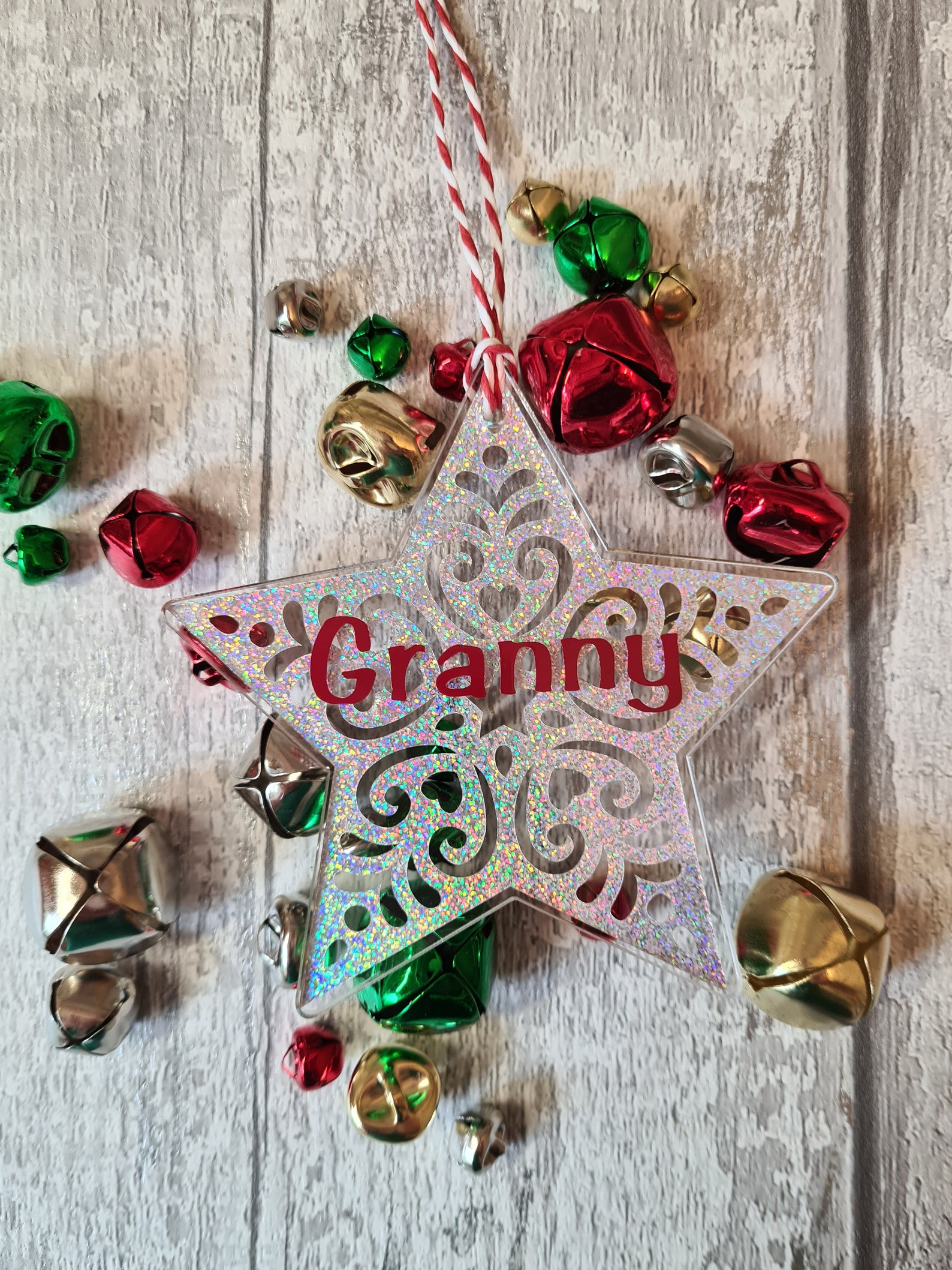 Personalised Acrylic Christmas Decoration  Etsy