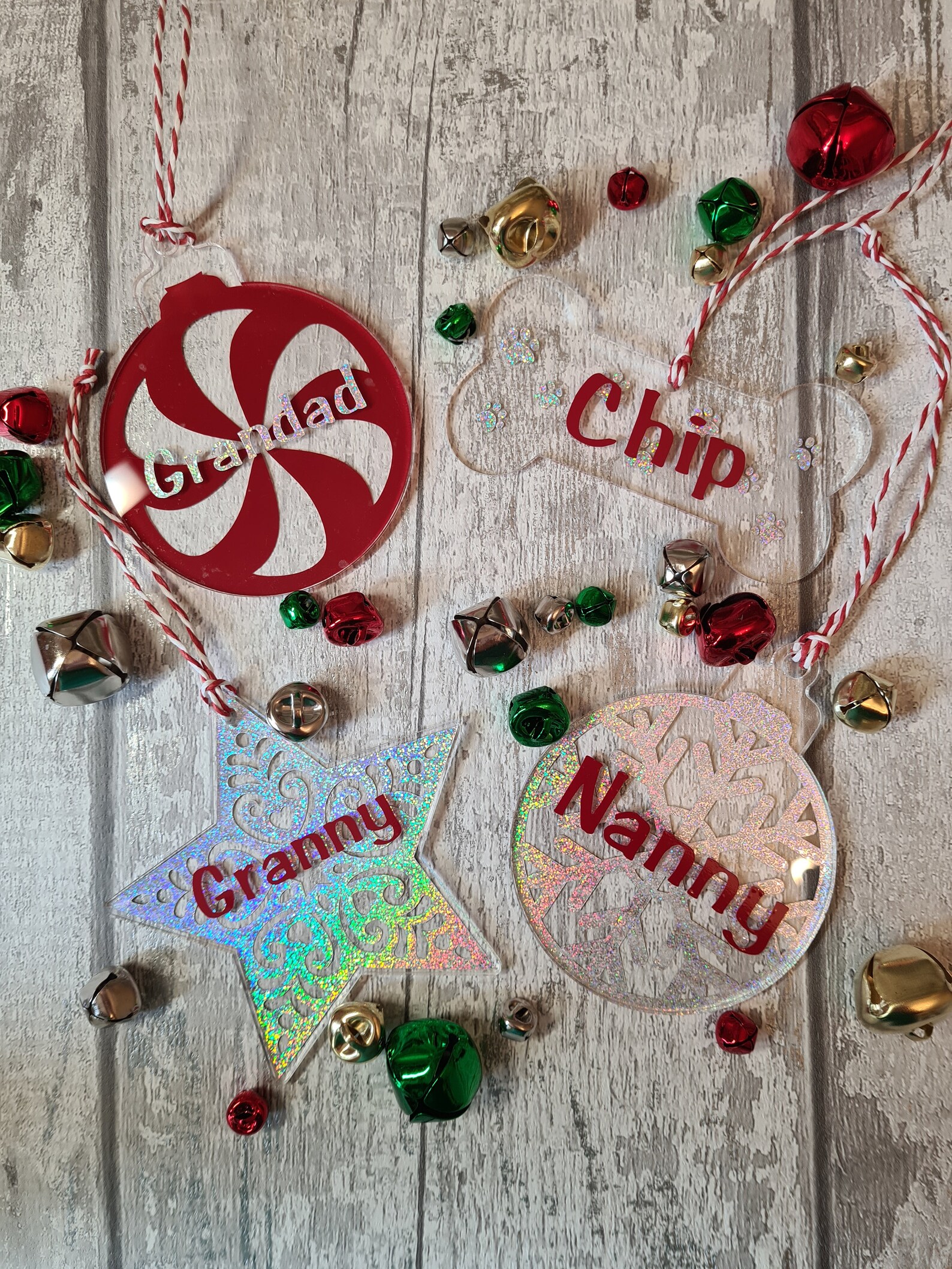 Personalised Acrylic Christmas Decoration  Etsy
