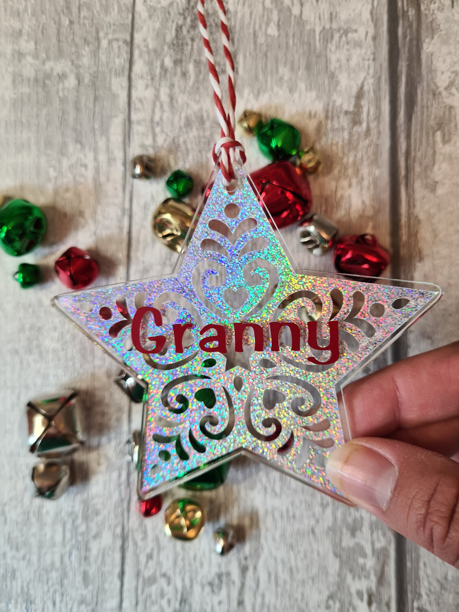 Personalised Acrylic Christmas Decoration  Etsy
