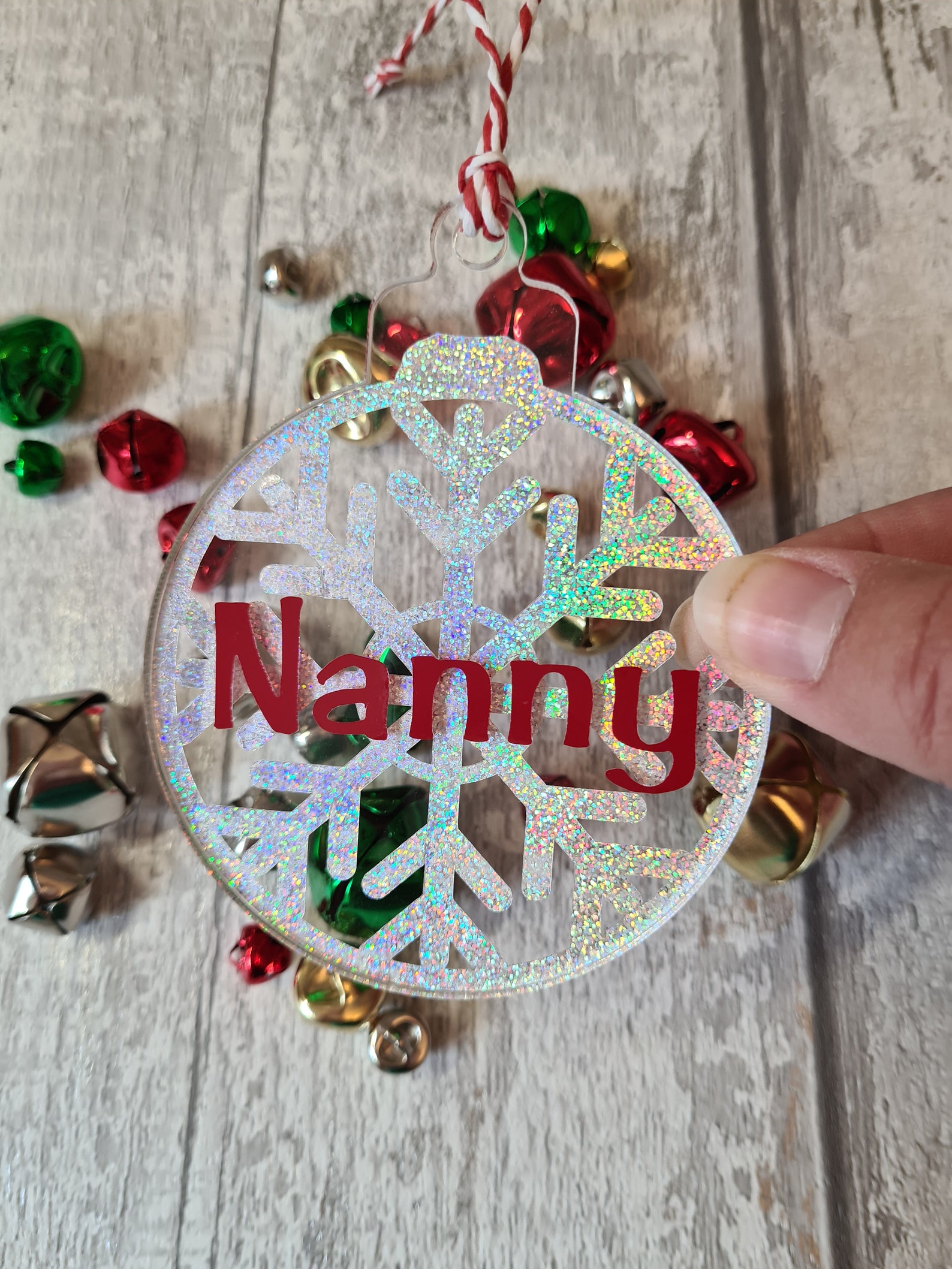 Personalised Acrylic Christmas Decoration  Etsy