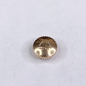Tissot Watch Crown 4.5mm Signed Maker Mark .85 Stem Repair Part Rose Gold 4