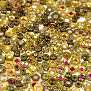 Lote com 25 peças para cravação de joias em relógios, 1,3-2,4 mm, para reparo de relógios de bolso e pulseiras.