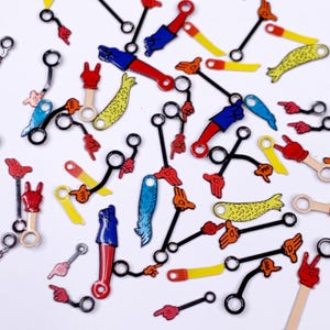 25 lancette per orologio con personaggi di Disney Sesame Street, Mickey Bradley Lordus, pezzi di ricambio per orologiaio, lotto