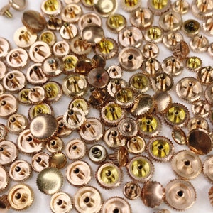 25 Rose Crowns Pink Steampunk Art Watchmakers Lot Repair Spare Watch Parts