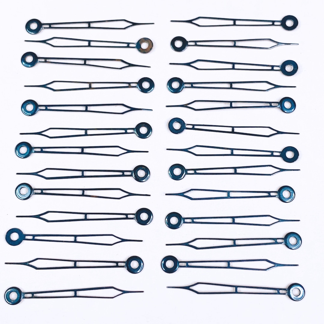 25 Blue Watch Hands Skeleton Minute Repair Watchmaker Lot Steampunk 20mm Etsy