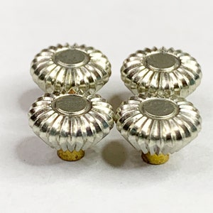 4 Louis XV Pocket Watch Winder Crown 6.9mm Watchmaker Parts Repair White Silver