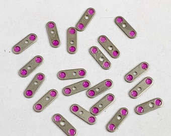 20 Watch Jewels 1.5mm X 4.5mm Steampunk Watchmaker Lot Spare Parts Repair