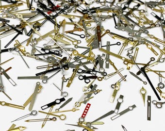 100 Watch Hands Steampunk Nail Art Gold Silver Watchmaker Repair Lot Parts Wrist