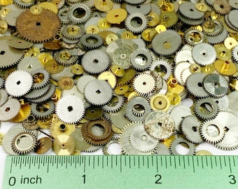 Lotto Misto Ricambi Orologiaio Watchmaker Parti Di Ricambio Orologi - Foto 13