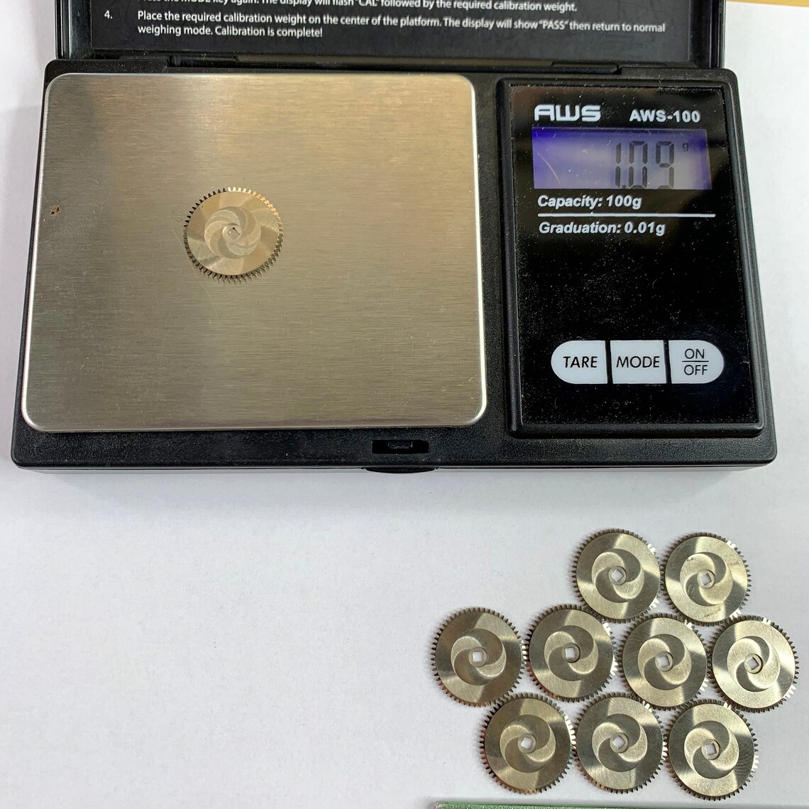 10 Pocket Watch Etched Ratchet Wheels 16.5mm 57 Teeth Etsy