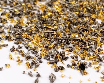 100 Elgin Wrist Watch Screws Part Watchmaker Repair Lot American Asst Pocket 2