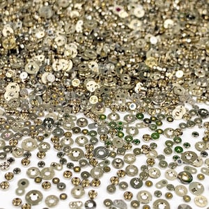 100 Uhr Juwelen Cap Einstellungen Steampunk Kunst Teil Uhrmacher Reparatur Lot Spares