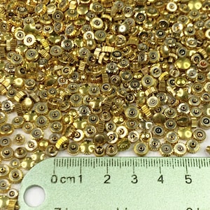 100 Watch Crowns Gold Parts Watchmakers Repair Job Lot Steampunk NOS Assorted