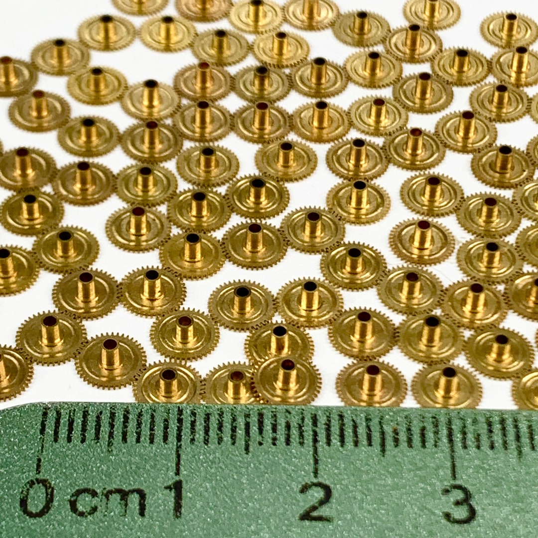 25 Hour Wheels 5.5mm Gold Watch Parts Steampunk Gears Art Etsy