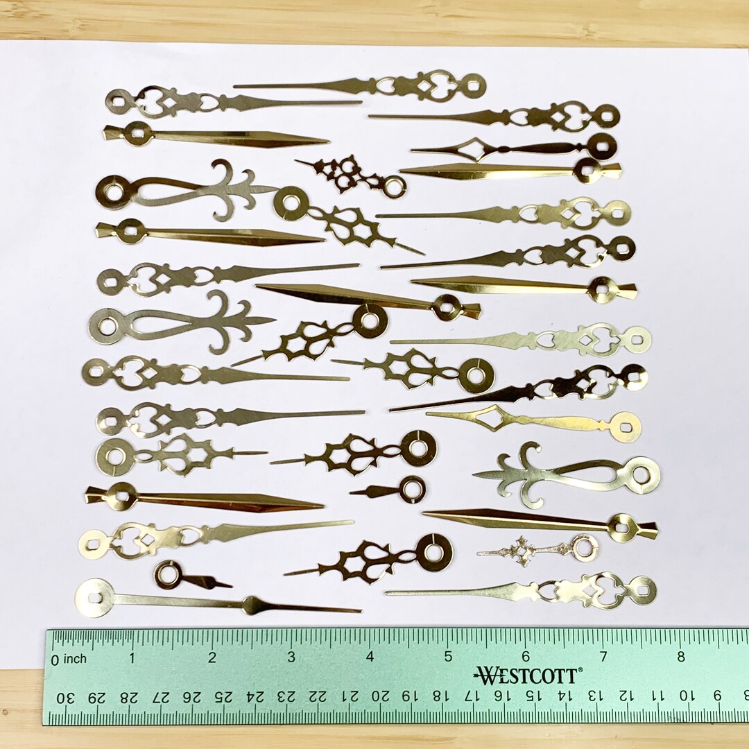 35 Gold Clock Hands Fancy Gothic Steampunk Art Repair Etsy Australia