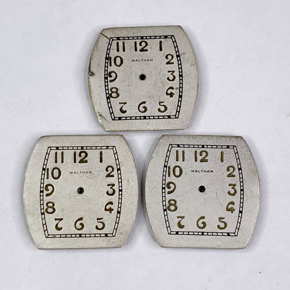 Waltham Uhr Zifferblätter Gesicht Teil Reparatur Art Deco